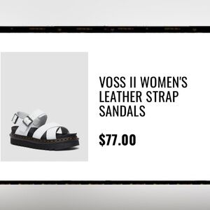 Dr. Marten’s Voss II white leather sandals sz 7 women’s